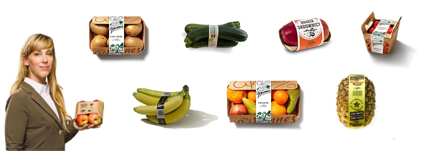 productos hortofrutícolas fajados con Branding By Banding